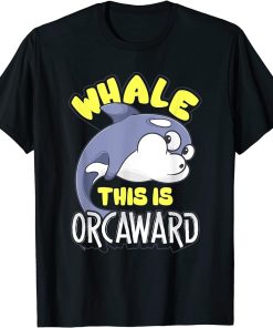 women men apparel: Funny animals design orca whale T-Shirt