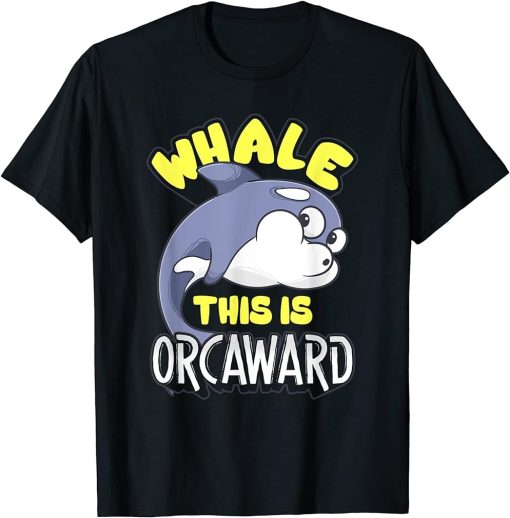 women men apparel: Funny animals design orca whale T-Shirt