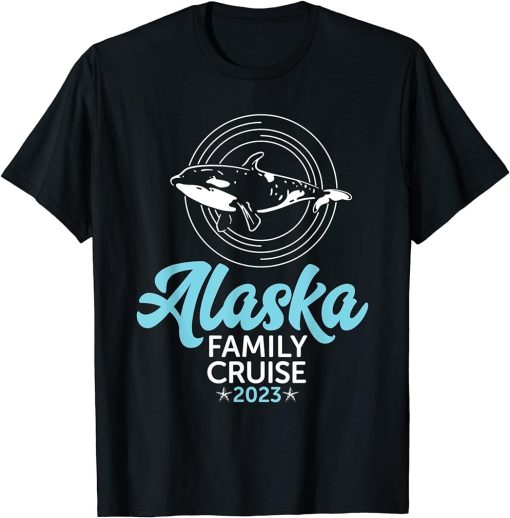 Killer Whale Orcas Matching Family Alaska Cruise 2023 T-Shirt