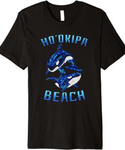 Ho"okipa Beach Hawaii Vacation Tribal Whale Orca Premium T-Shirt