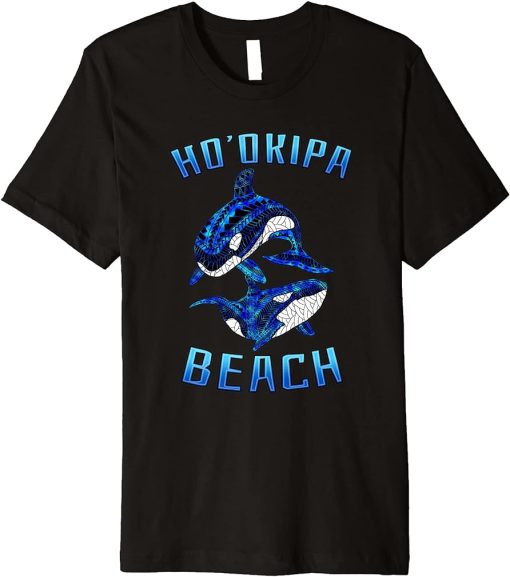 Ho"okipa Beach Hawaii Vacation Tribal Whale Orca Premium T-Shirt