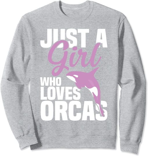 Orcas themed T-Shirt for girls or all the marine life lover Sweatshirt