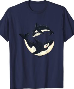 Cute Orcas Design Funny Sea Animal Whale Orca Men Women T-Shirt